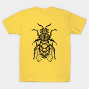 Hand drawn vintage bee T-Shirt